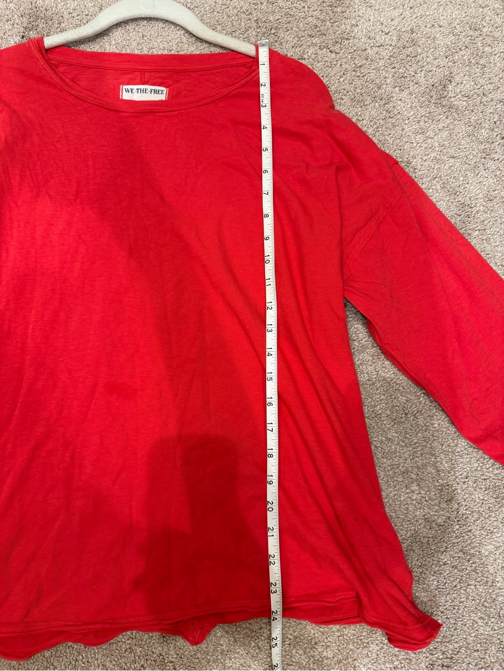 We The Free Bright Red Crewneck Long Sleeve - Picture 5 of 5